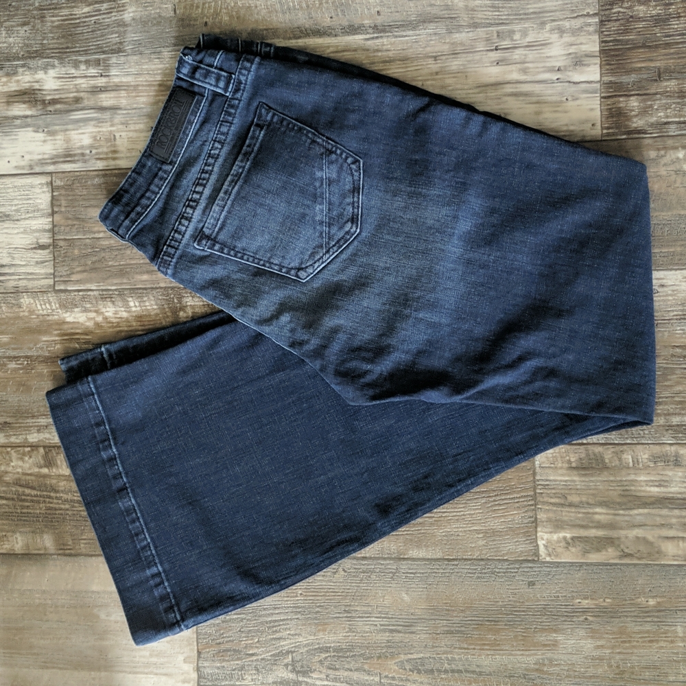 ROCK & ROLL COWGIRL low-rise trouser jeans flares wide leg 34x36L like new TALL - Picture 5 of 16